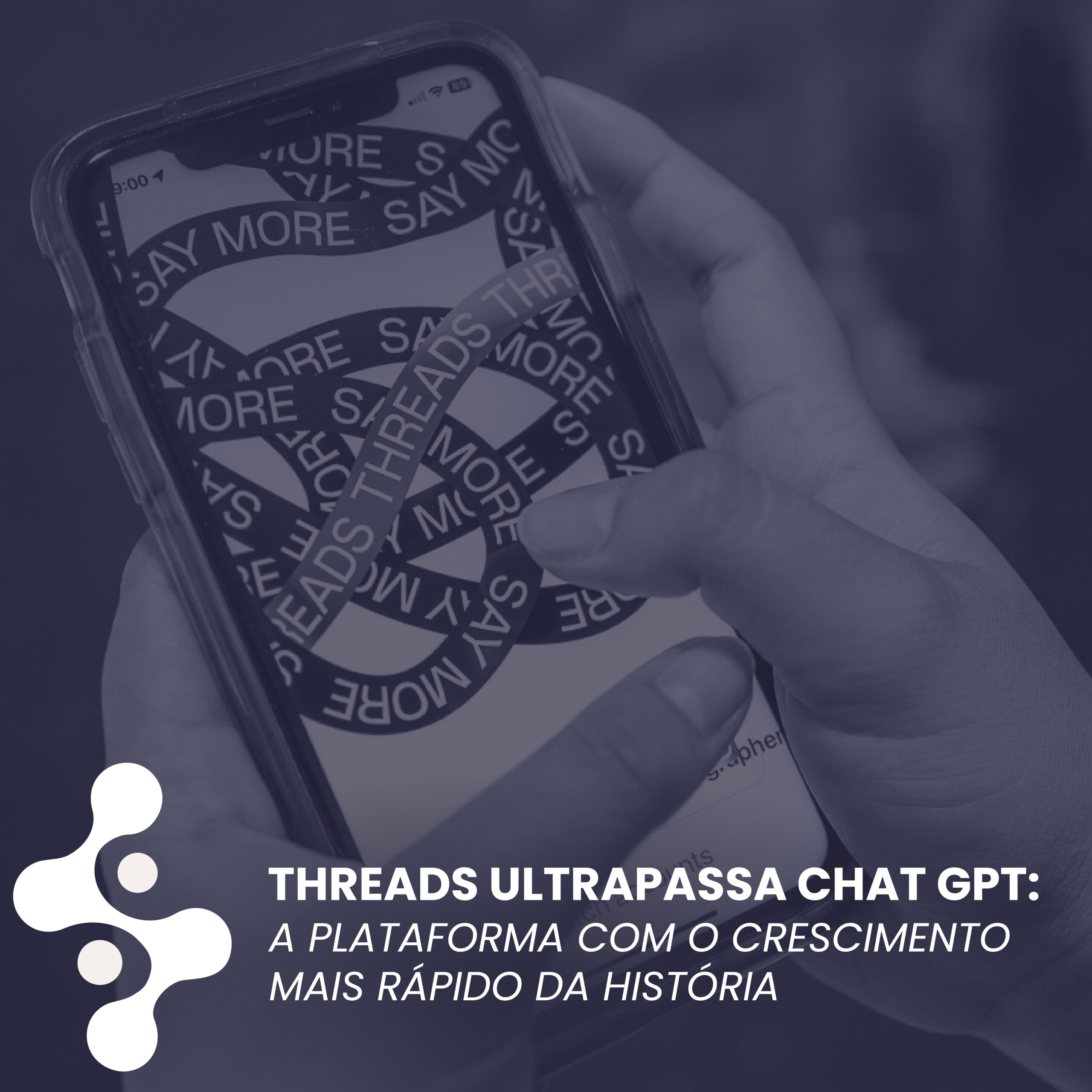 Threads ultrapassa ChatGPT e vira plataforma com crescimento mais rápido da história.  